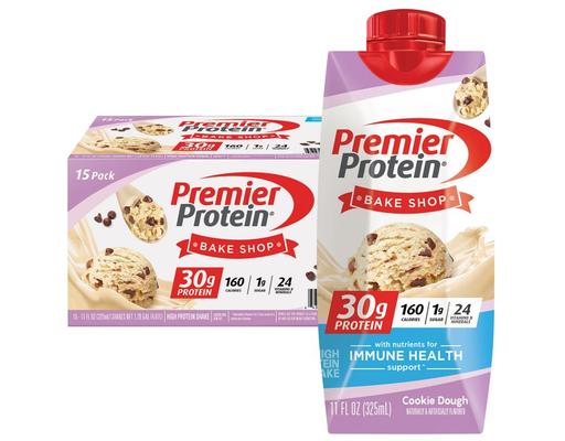 Shake, Cookie Dough, 11 fl oz (15-pk) Premier Protein