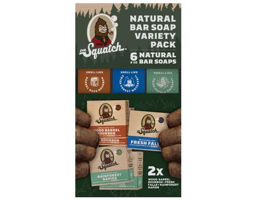 Natural Bar Soap, Variety Pack, 5 oz., 6 count Dr. Squatch