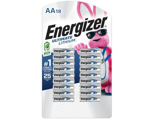 AA Ultimate Lithium Batteries, 18 pack Energizer