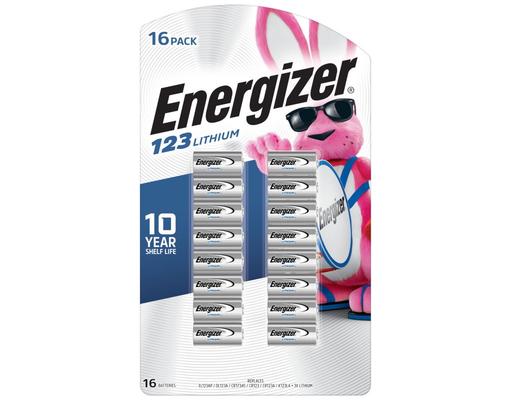 123 Lithium 3V Photo Batteries, 16 pack Energizer