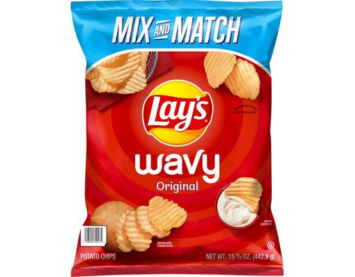 Wavy Original Potato Chips, 15.625 oz. Lay's
