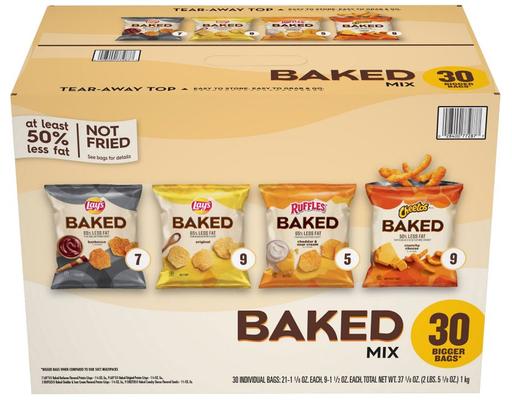 Baked Mix Chips, Variety Pack, 30 count Frito-Lay