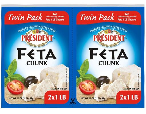 Feta Chunk Cheese, 32 oz. President