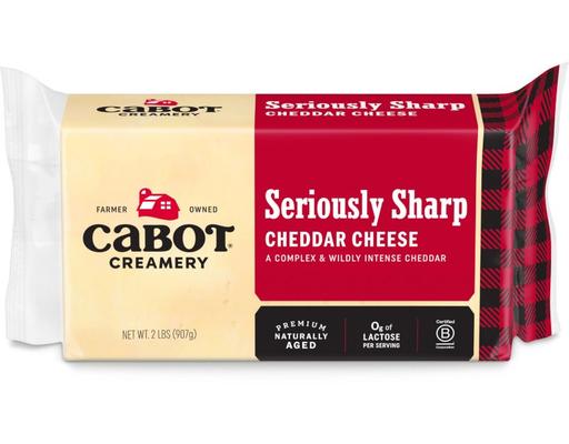 Seriously Sharp Cheddar Cheese 2 lbs. Cabot Creamery
