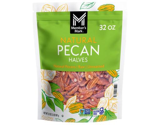 Natural Pecan Halves, 32 oz. Member's Mark