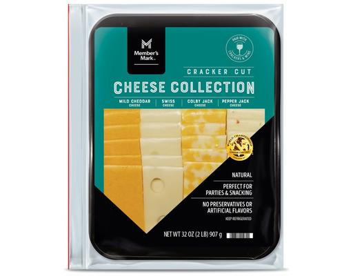 Cracker Cut Cheese Variety Tray, 2 lbs. Member's Mark