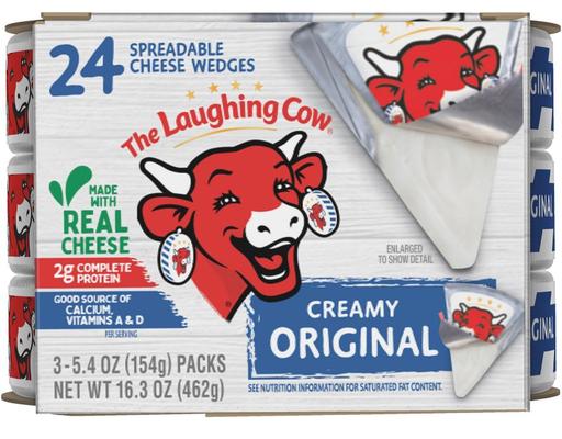 Creamy Swiss Cheese Wedge, Original, 3 pack Laughing Cow