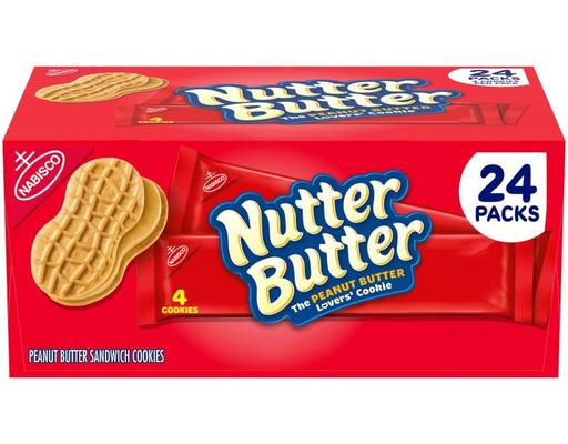 Peanut Butter Sandwich Cookies, 24 pack Nutter Butter
