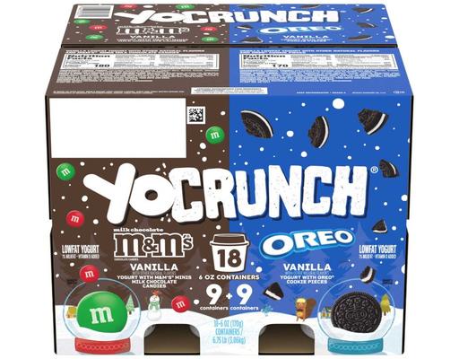 Yogurt Variety Pack, 6 oz. cups, 18 count YoCrunch