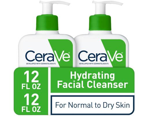 Hydrating Facial Cleanser, 12 fl oz (2-pk) CeraVe