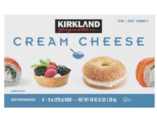 Cream Cheese, 8 oz, 6-count Kirkland Signature