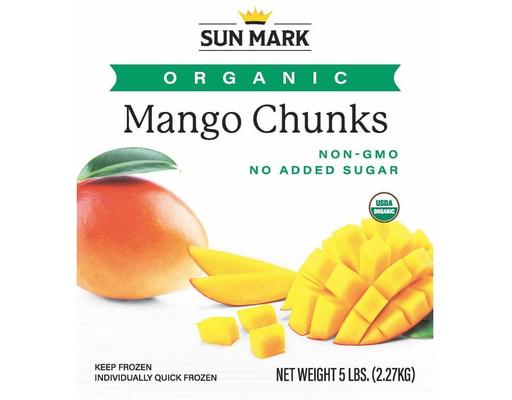 Organic Mango Chunks, 80 oz Sun Mark