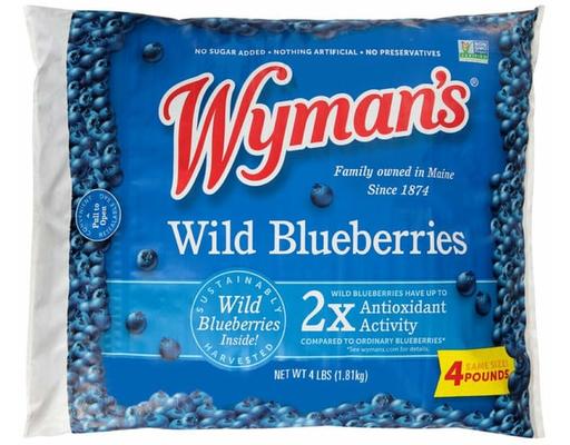 Wild Blueberries, 4 lbs Wyman's