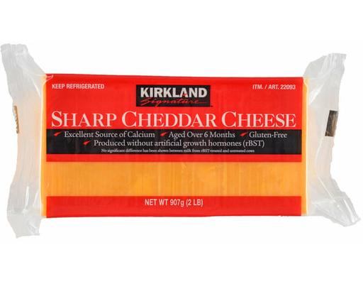 Pacific Cheese Sharp Cheddar Cheese, 2 lbs Kirkland Signature