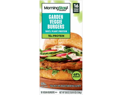 Farms Garden Veggie Burgers, 16 count MorningStar