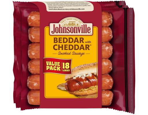 Beddar with Cheddar Smoked Sausages, 18 count Johnsonville