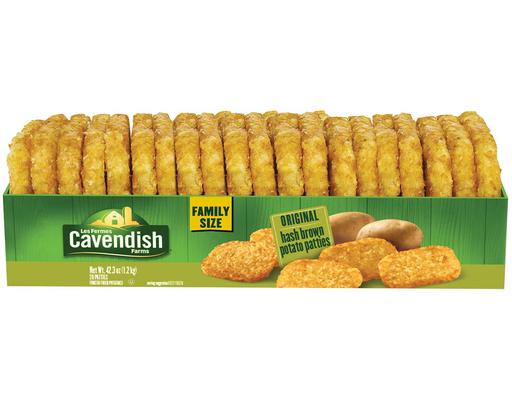 Original Hash Brown Patties, 20 count Cavendish Farms