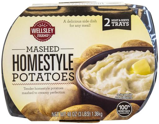 Homestyle Mashed Potatoes, 24 oz., 2 pack Wellsley Farms