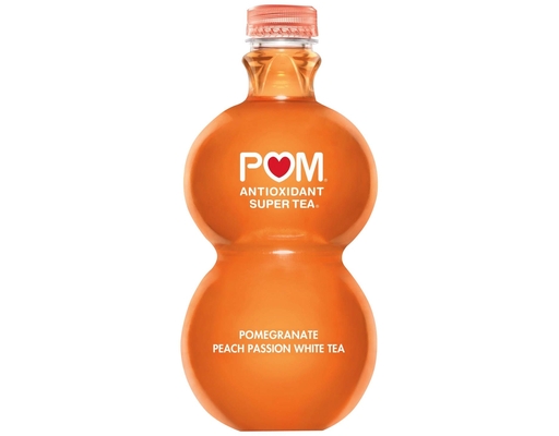 Wonderful Super Tea, Pomegranate Peach Passion White Tea, 48 oz. POM