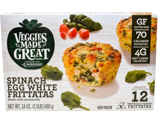 Spinach Egg White Frittata, 12 count Veggies Made Great
