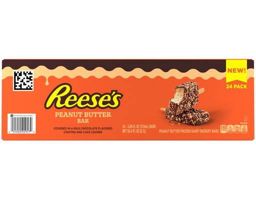 Peanut Butter Frozen Bars, 3.85 oz, 24 pack Reese's
