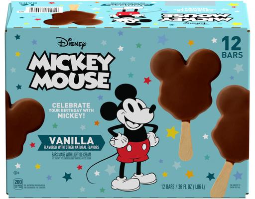 Mickey Mouse Ice Cream Bars, 12 count Disney