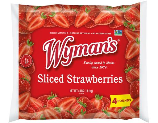 Frozen Sliced Strawberries, 4 lbs. Wyman's
