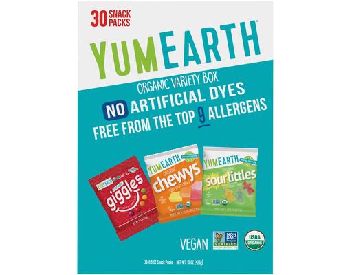 Organic Variety Box, 0.5 oz., 30 count YumEarth