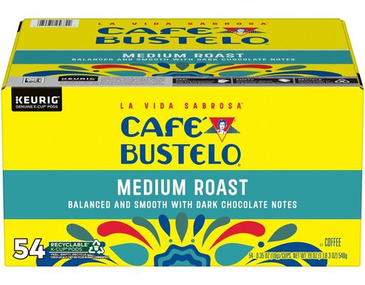 Medium Roast Coffee Pods, 54 count Cafe Bustelo