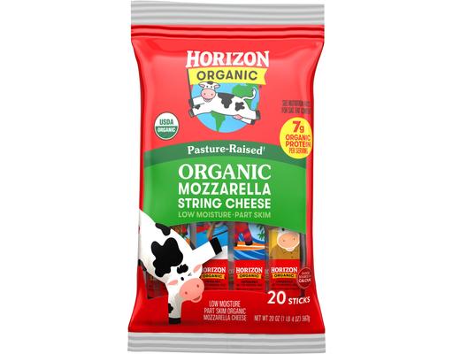 Mozzarella Cheese Sticks, 1oz., 20 pack Horizon Organic