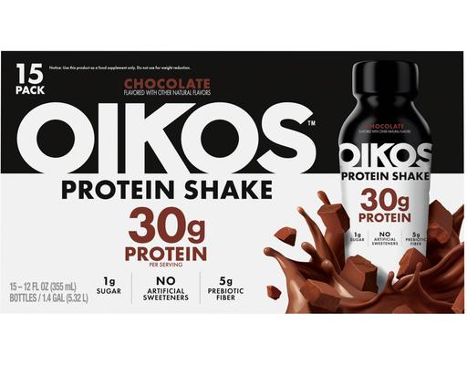 Protein Shake, Chocolate, 30g Protein, 12 fl. oz., 15 count Oikos Pro