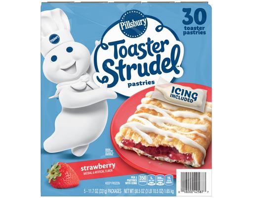 Strawberry Toaster Strudel Pastries, 1.95 oz., 30 count Pillsbury