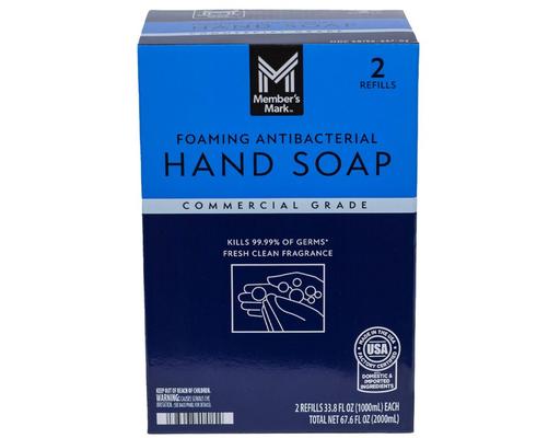 Antibacterial Foaming Hand Soap, 67.6 fl. oz., 2 refills Member's Mark