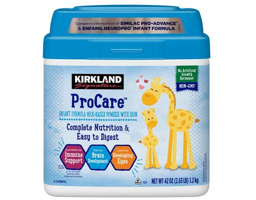 Procare Infant Formula Dual HMO, Non-GMO, 420 oz Kirkland Signature