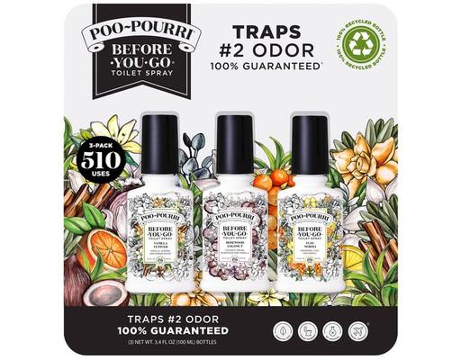 Toilet Spray, Variety Pack, 3.4 fl oz, 3 count Poo-Pourri