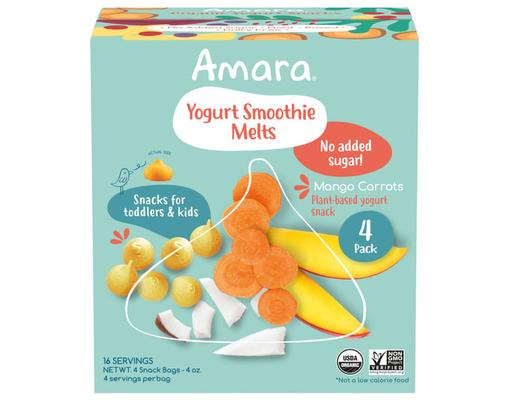 Organic Yogurt Smoothie Melts 4 pack, 1 oz Amara