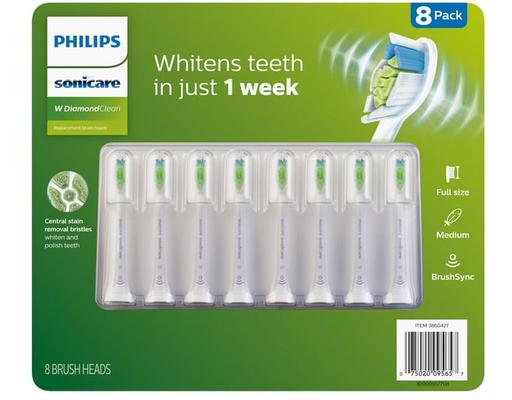 Premium Plaque Control with BrushSync, Replacement Toothbrush Heads, 8 count Philips Sonicare