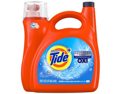 Plus Advanced Power with Oxi Liquid Laundry Detergent, Original, 78 Loads, 138 fl oz Tide