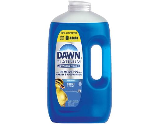 Platinum Advanced Power Dishwashing Liquid, 90 oz Dawn