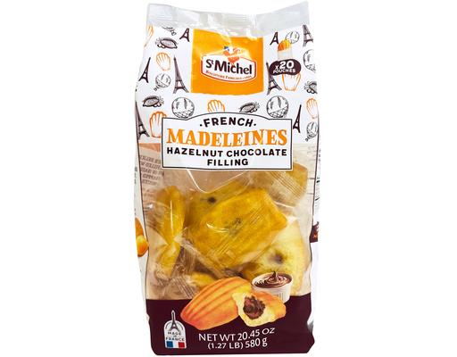 Madeleines Chocolate Hazelnut Filled, 20.48 oz St. Michel
