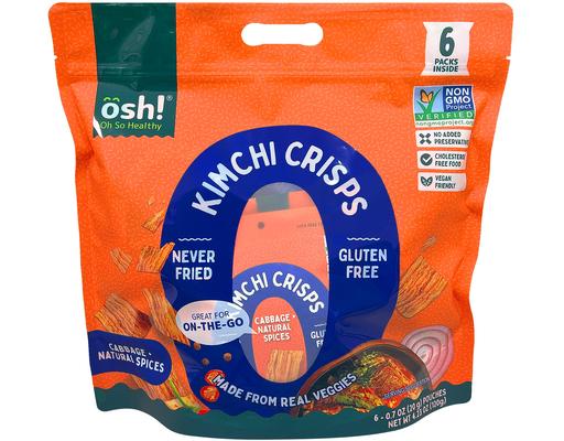 Kimchi Crisps 6 count, 0.7oz Osh!