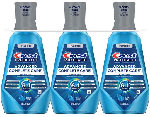 Pro-Health Advanced Mouthwash 3 Pack, 33.8 fl oz Crest
