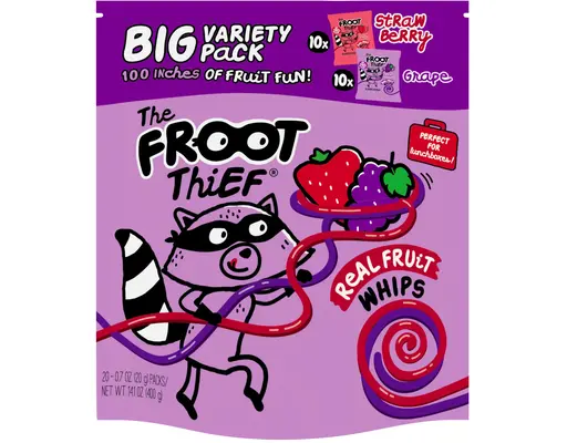 Strawberry & Grape Fruit Whips 20 count, 0.7 ounce The Froot Thief