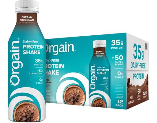 Free Plant Protein Shake, 14 fl ounce, 12 pack Orgain Dairy,