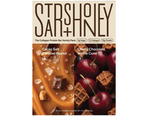 Gourmet Collagen Protein Bar Variety Pack, 12 bars Stars + Honey