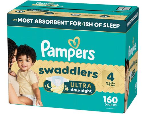 Swaddlers Ultra, Size 4, 160 count Pampers
