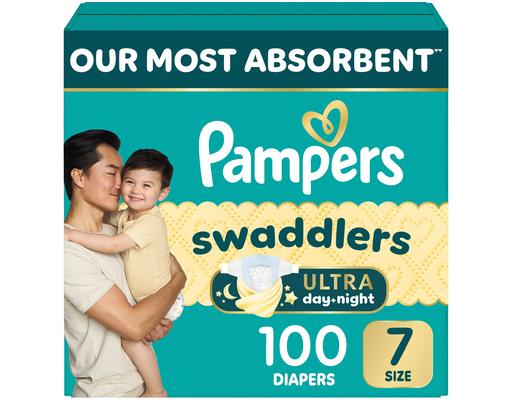 Swaddlers Ultra, Size 7, 100 count Pampers