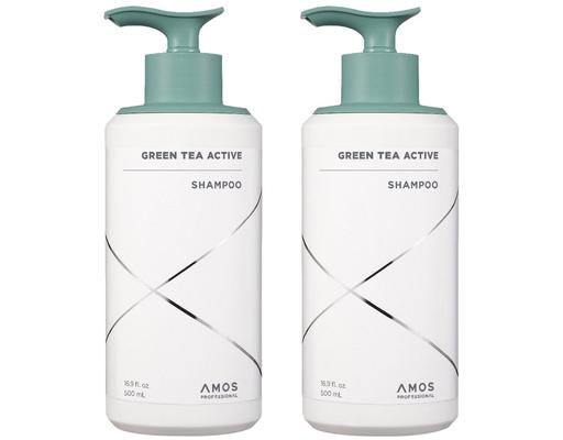 Professional Green Tea Active Shampoo 2 pack Amos