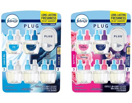 Plug In Starter Kit 1 Warmer + 5 Refills Febreze