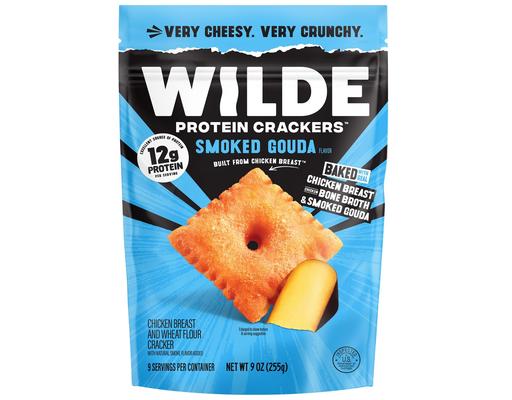 Wilde Smoked Gouda Protein Crackers, 9 oz Wilde Brands